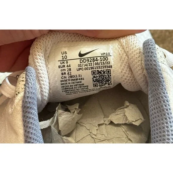 Nike Flex Experience Run 11 Next Nature White Black Ashen Slate Size 10 - Picture 11 of 12